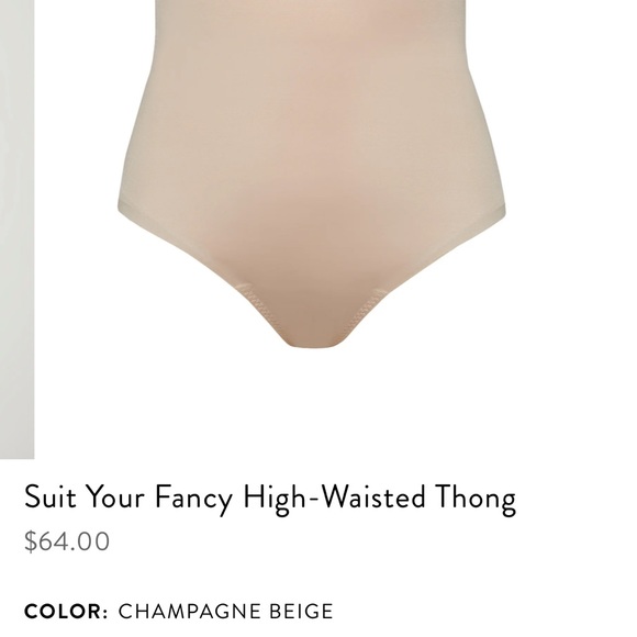 Spanx, Suit your fancy thong, beige, medium - Picture 3 of 3